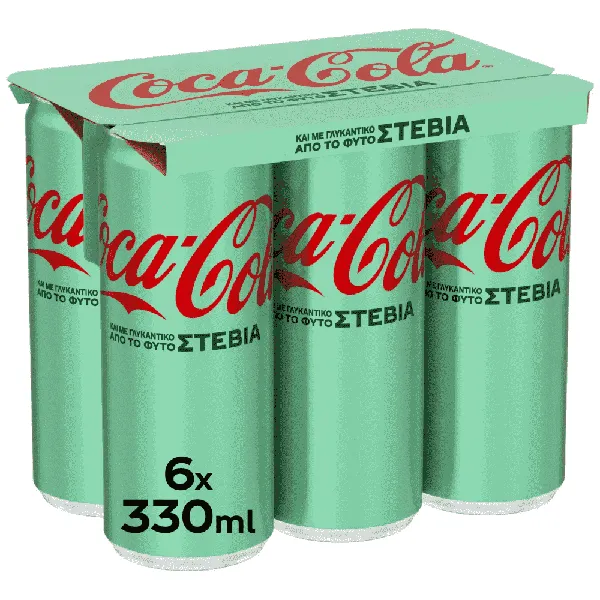 COCA-COLA με Στέβια 6 x 330ml