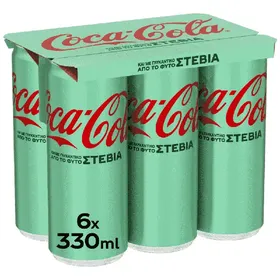 COCA-COLA με Στέβια 6 x 330ml