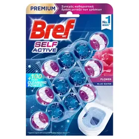 Bref Wc Self Active Μπλοκ Τουαλέτας Flower 3x50γρ.
