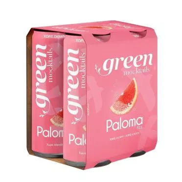 GREEN MOCKTAILS PALOMA FIZZ CAN 4X330ml