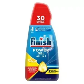 FINISH Υγρό Απορρυπαντικό Πλυντηρίου Πιάτων All in 1 Max Power Gel Λεμόνι 3χ600ml