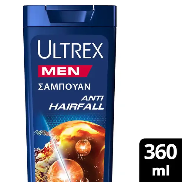 Ultrex Men Σαμπουάν Anti Hair Fall Για Αδύναμα Μαλλιά 360ml.