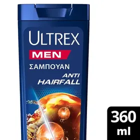 Ultrex Men Σαμπουάν Anti Hair Fall Για Αδύναμα Μαλλιά 360ml.