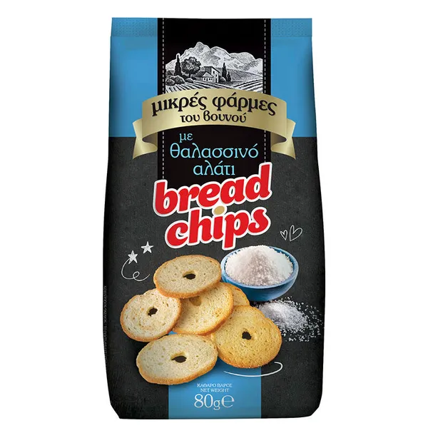 ΜΙΚΡΕΣ ΦΑΡΜΕΣ ΤΟΥ ΒΟΥΝΟΥ Chips με Θαλασσινό Αλάτι 80γρ