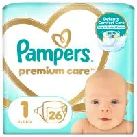 Πάνες Pampers Premium Care Μέγεθος 1 2-5 kg 26τεμ