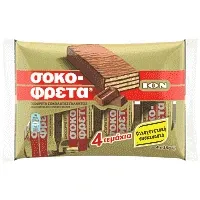 ΙΟΝ Σοκοφρέτα Οικογενειακή Συσκευασία 4x38gr