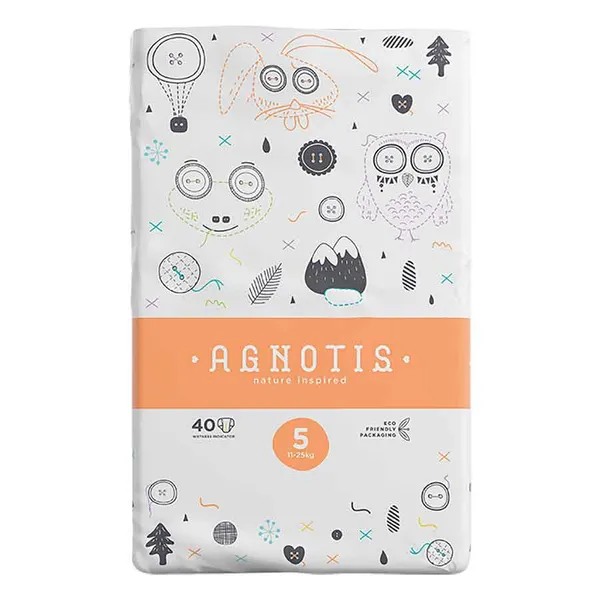 Agnotis Βρεφικές Πάνες Νo5 (11-25kg.) 40τεμ.