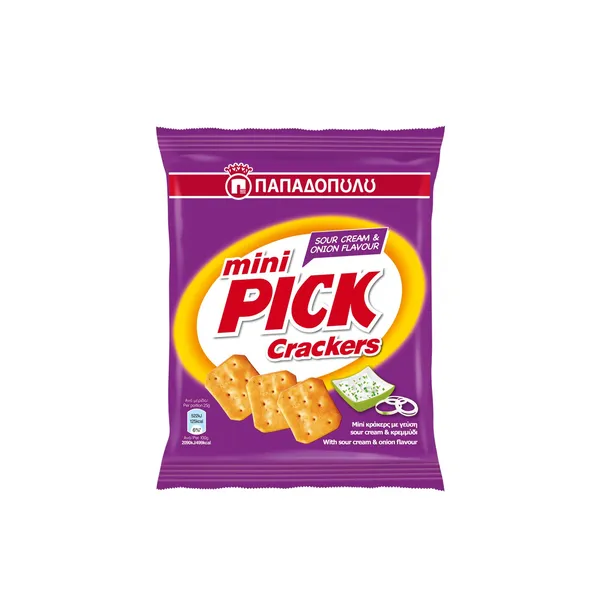 CRACKERS Κράκερς Mini Pick Sour Cream & Onion 70g