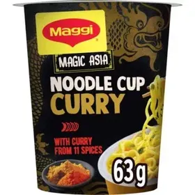 Noodle Cup με Γεύση Κάρυ Magic Asia Maggi 63 g