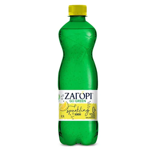 Ζαγόρι Go Green Ανθρακούχο Νερό Λεμόνι & Λάιμ 500ml.