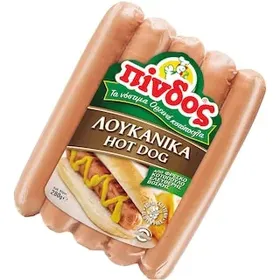 ΠΙΝΔΟΣ Λουκάνικα Hot Dog Κοτόπουλο 280g