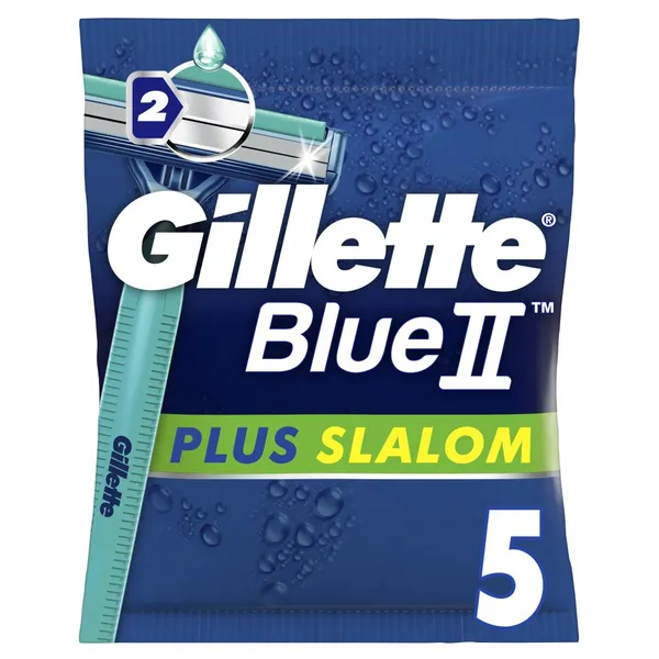 GILLETTE Ξυριστική Μηχανή Μιας Χρήσης Plus Slalom 5 Τεμάχια