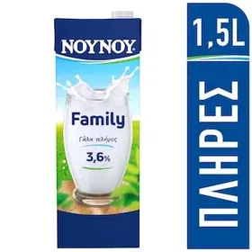 Family γάλα 3,6% λιπαρά