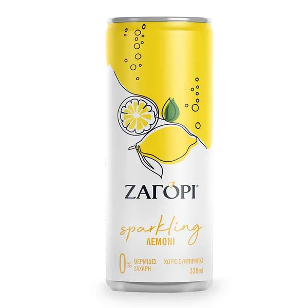 Ζαγόρι Ανθρακούχο Νερό Λεμόνι 330ml.