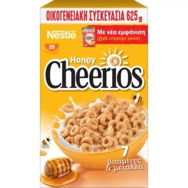 Nestle Δημητριακά Πρωινού Ολικής Άλεσης HONEY CHEERIOS® 625g