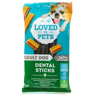 LOVED BY PETS Snack Σκύλων Dental Sticks Μεσαίοι Σκύλοι 103g