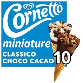 CORNETTO Παγωτό Miniature Πύραυλος Βανίλια Σοκολάτα 10x19g
