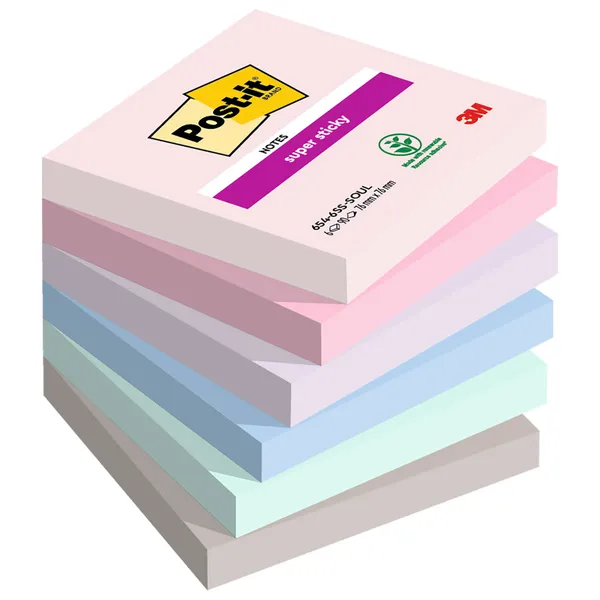 αυτοκόλλητες σημειώσεις super sticky κύβοι 76X76mm 350 φύλλα
