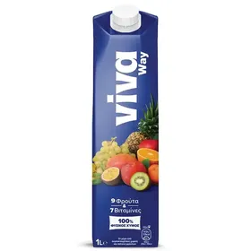 Φυσικός χυμός VIVA way 9 φρούτα 1λίτ.