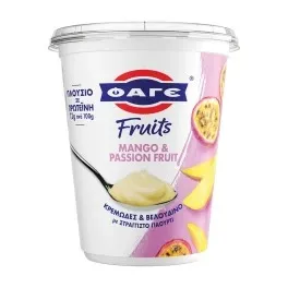 ΦΑΓΕ FRUITS ΒΑΝΙΛΙΑ, MANGO & PASSION FRUIT με Στραγγιστό Γιαούρτι