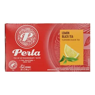 PERLA BEVERAGES Τσάι Μαύρο με Λεμόνι 20x1.5g
