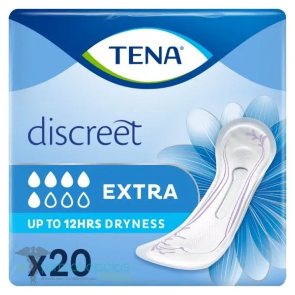 TENA Discreet Extra 20τεμ. Σερβιέτες για μέτριας μορφής ακράτεια