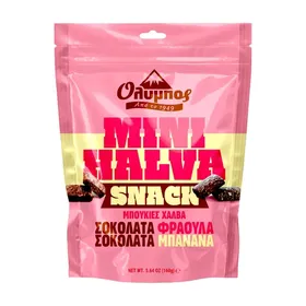 Μπουκιές Χαλβά ΟΛΥΜΠΟΣ Σοκολάτα Φράουλα & Σοκολάτα Μπανάνα 160g