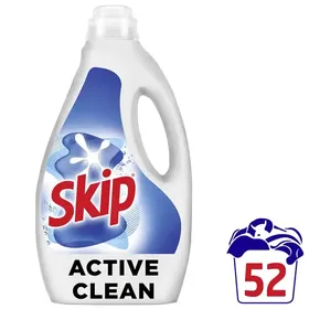 υγρό πλυντηρίου ρούχων active clean 52 μεζούρες
