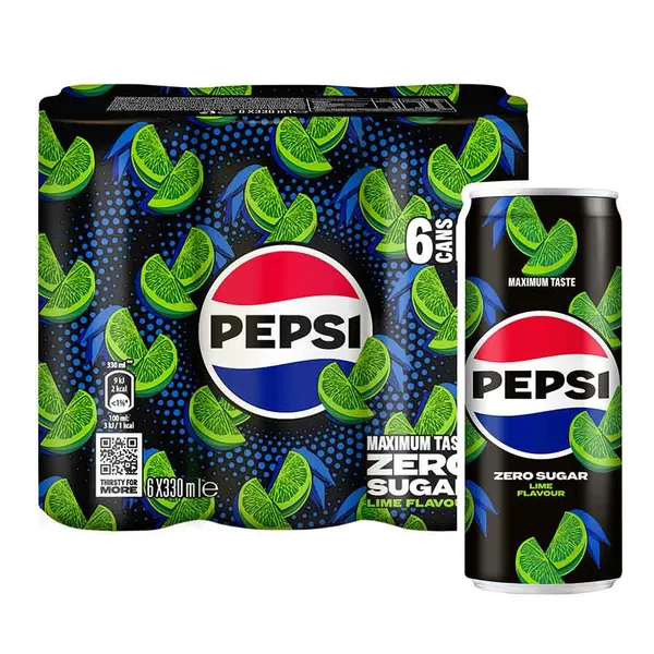Pepsi Cola Zero Lime 6x330ml.