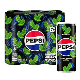 PEPSI Αναψυκτικό Cola Lime Zero 6x330ml