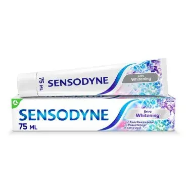 Sensodyne Extra Whitening, Οδοντόκρεμα Λεύκανσης για τα Ευαίσθητα Δόντια, 75ml