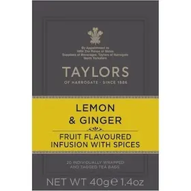Αφέψημα λεμόνι & τζίντζερ Taylors 20 τεμ