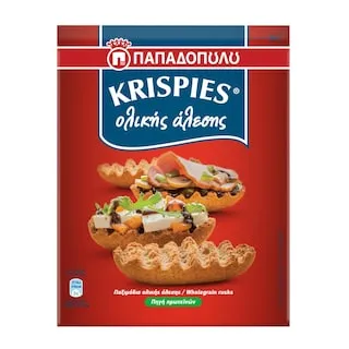 KRISPIES Παξιμάδια Krispies Ολικής Άλεσης 200g