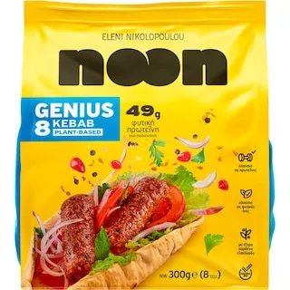 ΝΙΚΟΛΟΠΟΥΛΟΥ Noon Genius Φυτικό Κεμπάπ Vegan 300g