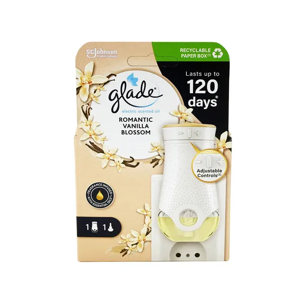 electric scented oil set romantic vanilla blossom ή sandalwood & jasmine 20ml