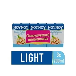 ΝΟΥΝΟΥ Κρέμα Γάλακτος Light 3*200ml