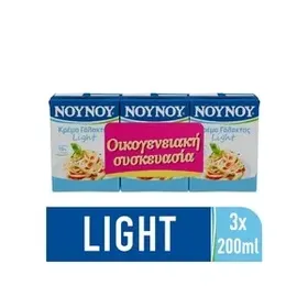 ΝΟΥΝΟΥ Κρέμα Γάλακτος Light 3*200ml