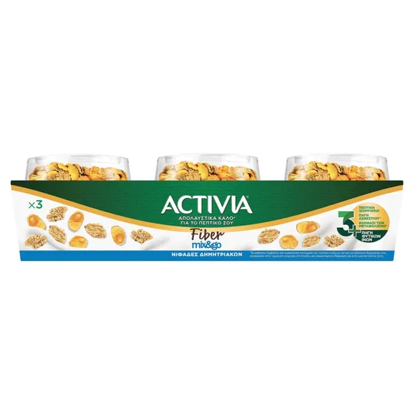 DANONE ACTIVIA FIBER MIX AND GO Γκρανόλα και Μέλι