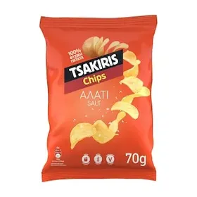 ΤΣΑΚΙΡΗΣ Τσιπς Αλάτι 70g