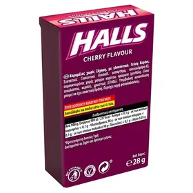 HALLS καραμέλες cool μενθόλη ή κεράσι & vita c 28γρ. 2+1 ΔΩΡΟ