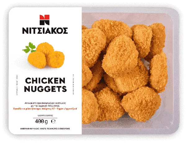 ΝΙΤΣΙΑΚΟΣ nuggets κοτόπουλου ελληνικά 400g