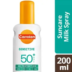 Carroten Αντηλιακό Γαλάκτωμα Sensitive Σπρέι SPF50+ 200ml.