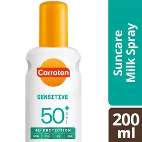 Carroten Αντηλιακό Γαλάκτωμα Sensitive Σπρέι SPF50+ 200ml.