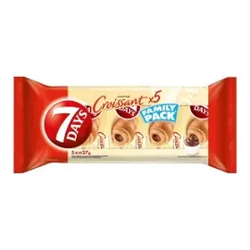 Κρουασάν 7DAYS 70gr hazelnut, κρέμα κακάο ή βερίκοκο