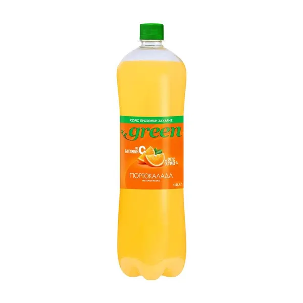 GREEN Πορτοκαλάδα με Ανθρακικό 1,5lt