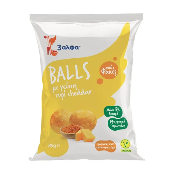 ζάλφα Balls Snacks με Τσένταρ 85gr