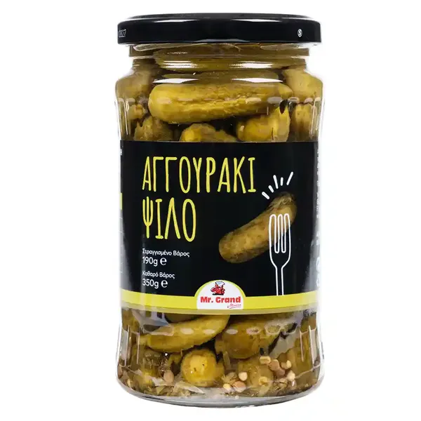 MrGrand Αγγουράκι Ψιλό Στρ.Βάρος 190γρ. Καθ.Βάρος 350γρ.