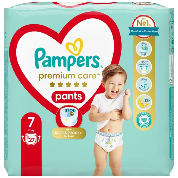 PAMPERS premium care pants παιδικές πάνες βρακάκια No5 34τεμ.
