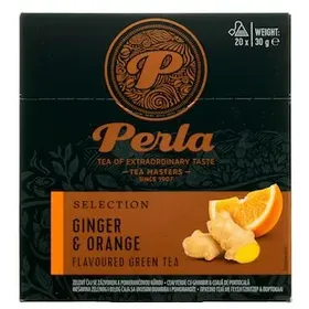 PERLA BEVERAGES Τσάι Πράσινο Τζίντζερ Πορτοκάλι 20x1.5g