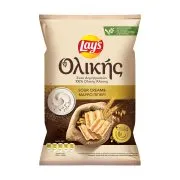 LAY'S Σνακ Δημητριακών Ολικής Άλεσης Sour Cream & Μαύρο Πιπέρι 95g